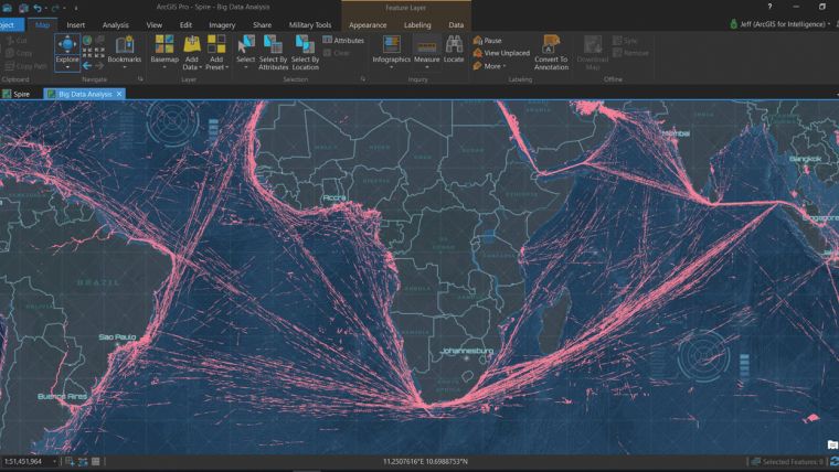 Spire Global Data Integrated with ArcGIS