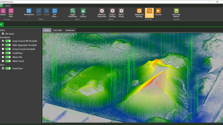 New GeoSLAM Solution Simplifies Stockpile Volume Analysis