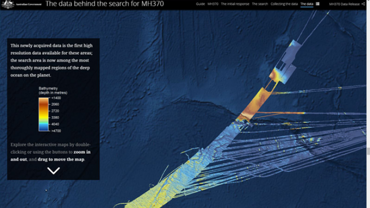 马航MH370航班搜索的第一阶段数据已经公布