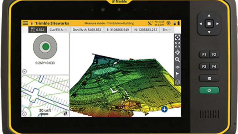 Trimble T7平板电脑提升了施工现场的生产率