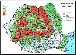 GIS罗马尼亚滑坡灾害图